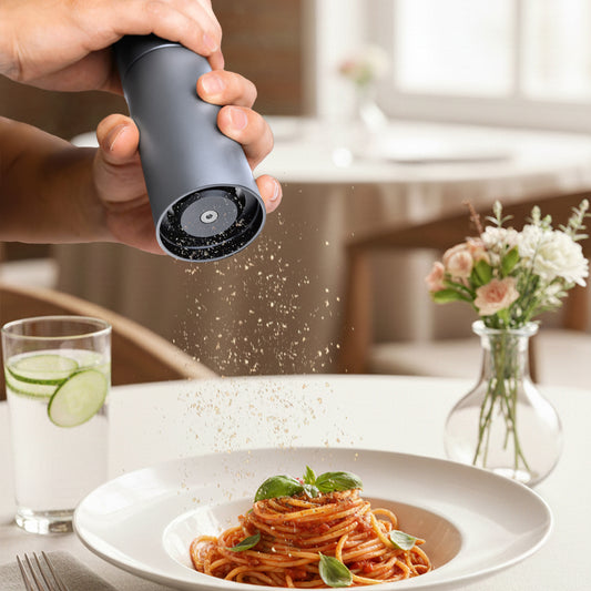 Hotqilin Smooth Surface External Adjustment Pepper Grinder – Deep Gray