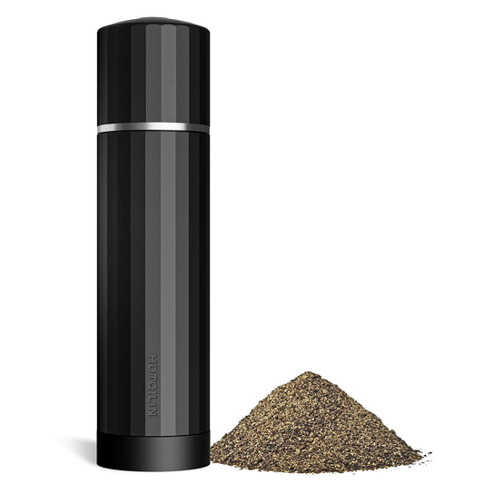 Hotqilin 24-Facet Manual Pepper Grinder – Matte Black