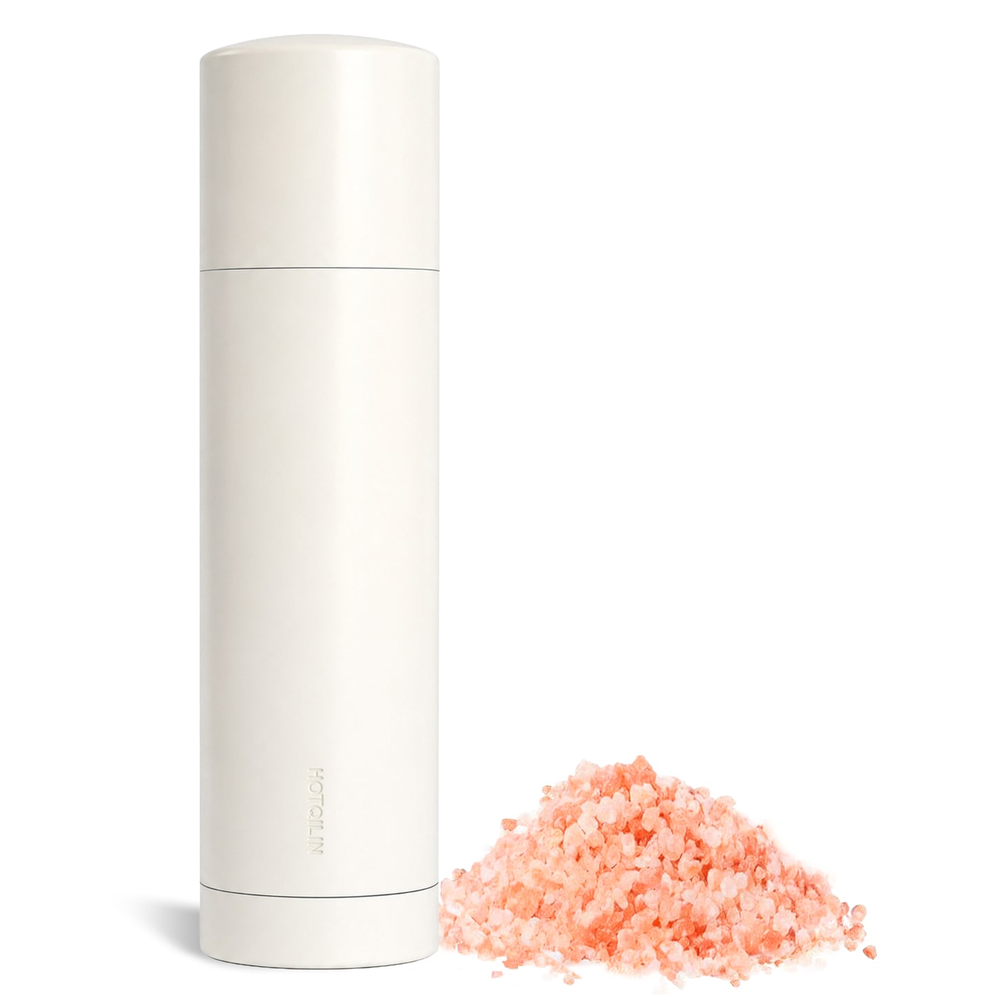 Hotqilin Titanium-Core Smooth Surface Internal Salt Grinder – Ivory White